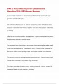 CWB 2 Visual Weld Inspector updated Exam Questions With 100&percnt; Correct Answers