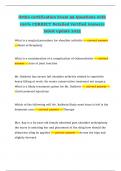 Ortho certification Exam 99 Questions with 100&percnt; CORRECT Detailed Verified Answers latest update 2025