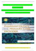 TEST BANK For Edmunds' Pharmacology for the Primary Care Provider&comma; 5th Edition by Constance G Visovsky 9780323661171 Chapters 1-73 Complete Guide A&plus;&period;