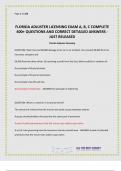 FLORIDA CERTIFIED ADJUSTER