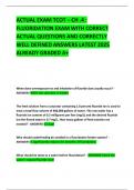 ACTUAL EXAM TCOT &ndash; CH &period;4 &colon; FLUORIDATION EXAM WITH CORRECT ACTUAL QUESTIONS AND CORRECTLY WELL DEFINED ANSWERS LATEST 2025  ALREADY GRADED A&plus;  