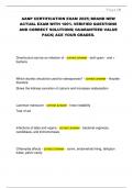 AANP CERTIFICATION EXAM 2025&vert; BRAND NEW  ACTUAL EXAM WITH 100&percnt; VERIFIED QUESTIONS  AND CORRECT SOLUTIONS&vert; GUARANTEED VALUE  PACK&vert; ACE YOUR GRADES&period;