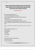 ORTHO CERTIFICATION MIDTERM EXAM WITH PRACTICAL EXAM COMPLETE WITH 500 QUESTIONS AND DETAILED SOLUTIONS LATEST UPDATE THIS YEAR