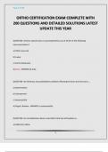 ORTHO CERTIFICATION EXAM