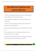 Toxi 1000 exam 5 Questions and Answers 100&percnt; Pass