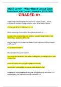 NICET Level 1 - Water Based Layout Exam Questions with correct answers 2025-2026&period;  GRADED A&plus;&period;