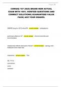 COMSAE 107 2025&vert; BRAND NEW ACTUAL  EXAM WITH 100&percnt; VERIFIED QUESTIONS AND  CORRECT SOLUTIONS&vert; GUARANTEED VALUE  PACK&vert; ACE YOUR GRADES&period;