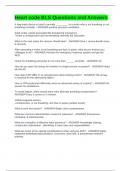 Heart code BLS Questions and Answers 