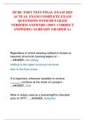 IICRC FSRT TEST FINAL EXAM 2025 ACTUAL EXAM COMPLETE EXAM QUESTIONS WITH DETAILED VERIFIED ANSWERS &lpar;100&percnt; CORRECT ANSWERS&rpar; &sol;ALREADY GRADED A&plus;