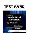 Test Bank for Pilbeam's Mechanical Ventilation&colon; Physiological and Clinical Applications 6th Edition by James M&period; Cairo &vert;ISBN&colon; 9780323320092&vert; Guide A&plus;