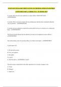 STATE OF TEXAS SECURITY LEVEL II CERTIFICATION EXAM PREP ANSWERED 100&percnt; CORRECTLY&lowbar;SUMMER 2025