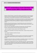 Ohio PT Jurisprudence Exam Questions And Answers &vert;Latest 2025 &vert; Guaranteed Pass&period;