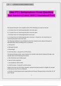 Ohio PTA Jurisprudence Exam Questions And Answers &vert;Latest 2025 &vert; Guaranteed Pass&period;