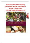 Test Bank for Accounting Information Systems 4e 4th Edition by Vernon Richardson&comma; Chengyee Chang and Rod Smith