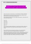 PCT Fresenius Exam Questions And Answers &vert;Latest 2025 &vert; Guaranteed Pass&period;