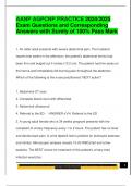 AANP AGPCNP PRACTICE 2024&sol;2025  Exam Questions and Corresponding  Answers with Surety of 100&percnt; Pass Mark