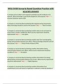WGU D430 Scenario Based Question Practice with accurate answers