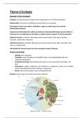 Samenvatting Biologie thema 6 Ecologie