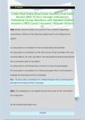 Colibri Real Estate &lpar;Real Estate Express&rpar; Final Exam  Review 2022 75-Hour Georgia Salesperson  Prelicense Course Questions with Detailed Verified  Answers &lpar;100&percnt; Correct Answers&rpar; &sol;Already Graded  A&plus;