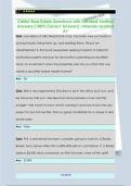Colibri Real Estate Questions with Detailed Verified  Answers &lpar;100&percnt; Correct Answers&rpar; &sol;Already Graded  A&plus;
