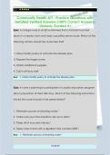 Community Health ATI - Practice Questions with Detailed Verified Answers &lpar;100&percnt; Correct Answers&rpar;  &sol;Already Graded A&plus;