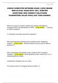 CS6250 COMPUTER NETWORK EXAM 2 2025&vert; BRAND  NEW ACTUAL EXAM WITH 100&percnt; VERIFIED  QUESTIONS AND CORRECT SOLUTIONS&vert;  GUARANTEED VALUE PACK&vert; ACE YOUR GRADES&period;