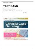 Test Bank for Priorities in Critical Care Nursing 8th Edition by Linda D&period; Urden&comma; Kathleen M&period; Stacy & Mary E&period; Lough &comma; ISBN&colon; 9780323531993 &vert;All Chapters Verified&vert; Guide A&plus;