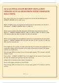 ACA 122 FINAL EXAM REVIEW 2025 LATEST UPDATE ACTUAL QUESTIONS WITH COMPLETE SOLUTIONS