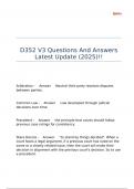 D352 V3 Questions And Answers Latest Update &lpar;2025&rpar;&excl;&excl;