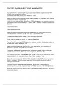 FAC 023 EXAM QUESTIONS & ANSWERS