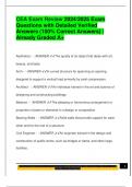CEA Exam Review 2024&sol;2025 Exam  Questions with Detailed Verified  Answers &lpar;100&percnt; Correct Answers&rpar; &vert;  Already Graded A&plus;