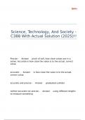 Science&comma; Technology&comma; And Society - C388 With Actual Solution &lpar;2025&rpar;&excl;&excl;