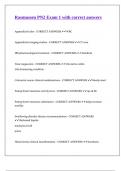 Rasmussen PN2 Exam 1 with correct answers