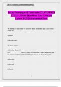Texas Promulgated Contracts-CHAMPIONS STUDY&period; Exam Questions And Answers &vert;Latest 2025 &vert; Guaranteed Pass&period;