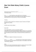 New York State Notary Public License Exam &lpar;2025&sol;2026 Newest Update&rpar; COMPLETE QUESTIONS AND VERIFIED ANSWERS  ALREADY GRADED A&plus;&excl;&excl;