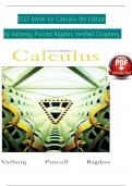 TEST BANK for Calculus 9th Edition by Varberg&comma; Purcell and Rigdon&comma; all Chapters covered ISBN&colon; 9780131429246