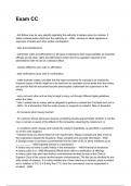 Exam CC &lpar;2025&sol;2026 Newest Update&rpar; COMPLETE QUESTIONS AND VERIFIED ANSWERS  ALREADY GRADED A&plus;&excl;&excl;
