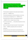 NAPSR Exam &lpar;Practice Quizzes&rpar; 2024&sol;2025 Exam Questions and Answers  100&percnt; Guaranteed Success &vert; Already  Rated A&plus;