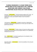 FLORIDA INSURANCE 2-14 EXAM TERMS 2025&vert;  BRAND NEW ACTUAL EXAM WITH 100&percnt; VERIFIED  QUESTIONS AND CORRECT SOLUTIONS&vert;  GUARANTEED VALUE PACK&vert; ACE YOUR GRADES&period;