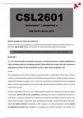 CSL2601 Assignment 1 (COMPLETE ANSWERS) Semester 1 2025 - DUE March 2025