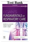 Test Bank for Egan&rsquo;s Fundamentals of Respiratory Care&comma; 12th Edition heuer