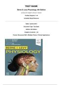 TEST BANK Berne & Levy Physiology&comma; 8th Edition by Bruce M&period; Koeppen & Bruce A&period; Stanton  Verified Chapters 1&ndash;44 Complete Study Resource