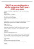 TNCC final exam test Questions with Correct and Verified Answers - 2025 open book