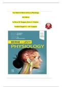 Test Bank and Berne and Levy Physiology, 8th Edition (Koeppen, 2024), Chapter 1-44 | All Chapters.