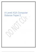 Exam &lpar;elaborations&rpar; A-Level AQA Computer Science Paper 2