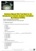 Solutions Manual With Test Bank for An Introduction to Genetic Analysis 11th Edition By Anthony Griffiths&period;pdf