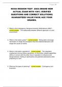 NCOA MISSION TEST 2025&vert; BRAND NEW  ACTUAL EXAM WITH 100&percnt; VERIFIED  QUESTIONS AND CORRECT SOLUTIONS&vert;  GUARANTEED VALUE PACK&vert; ACE YOUR  GRADES&period;