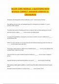 NCCER CORE MODULE 1 QUESTIONS WITH REVISED CORRECT ANSWERS VERIFIED A&plus; &lpar;2025&2026&rpar;