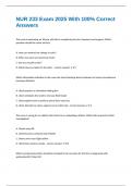NUR 233 Exam 2025 With 100&percnt; Correct Answers