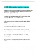 COR 106 questions and answers